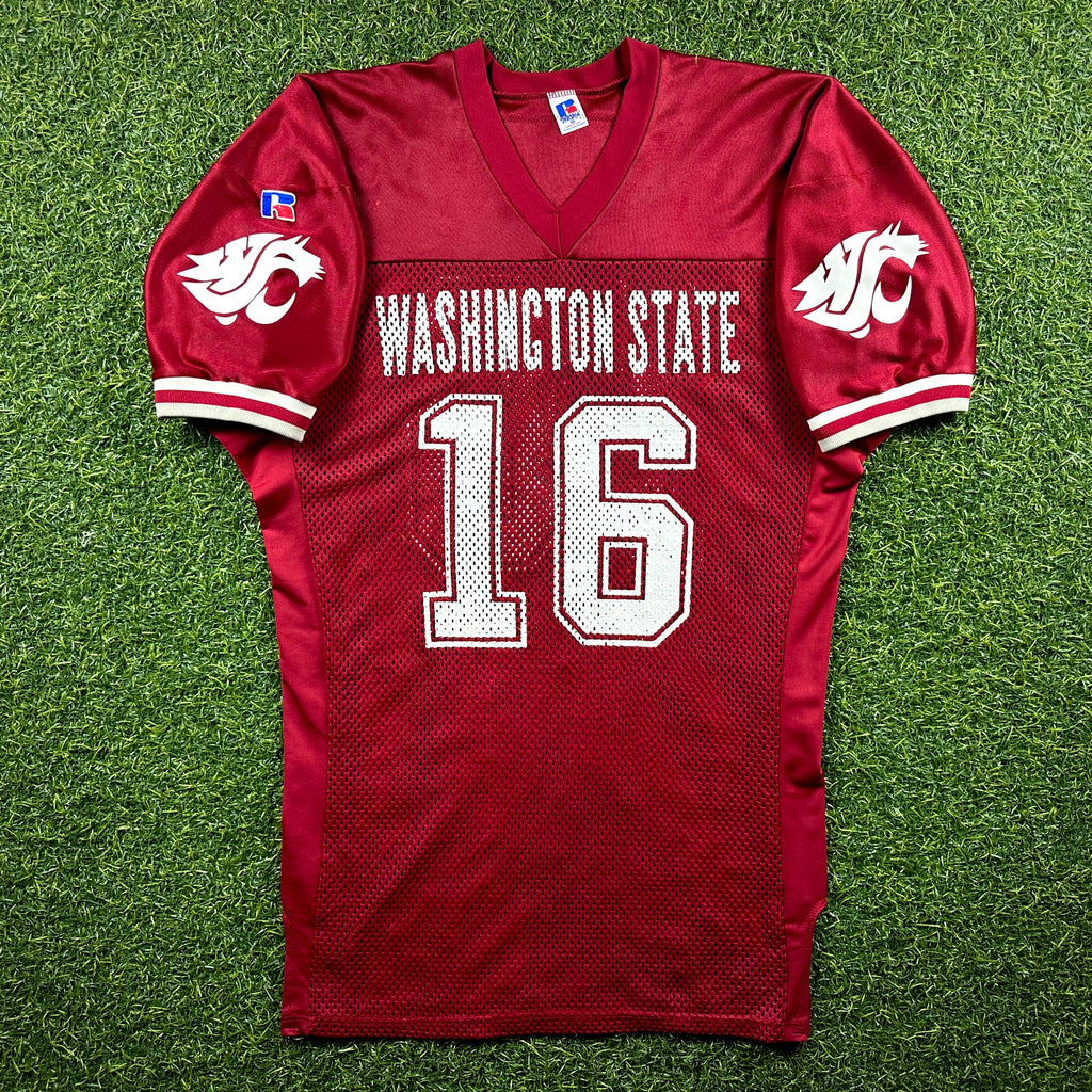 1997 Russell NCAA Team-Issued Game Jersey Washington State Cougars Ryan Leaf Sz. 50