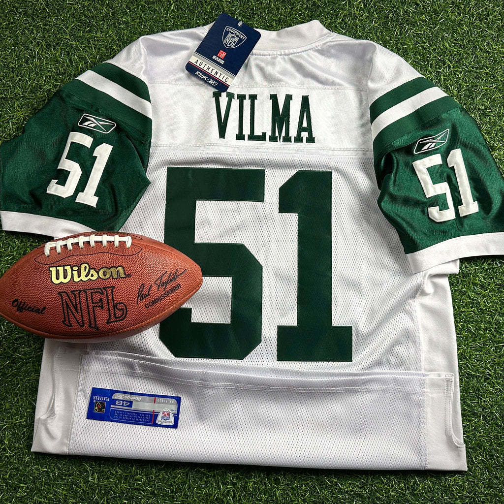 New! 2007 Reebok NFL Authentic Jersey New York Jets Jonathan Vilma Sz. 48 NWT