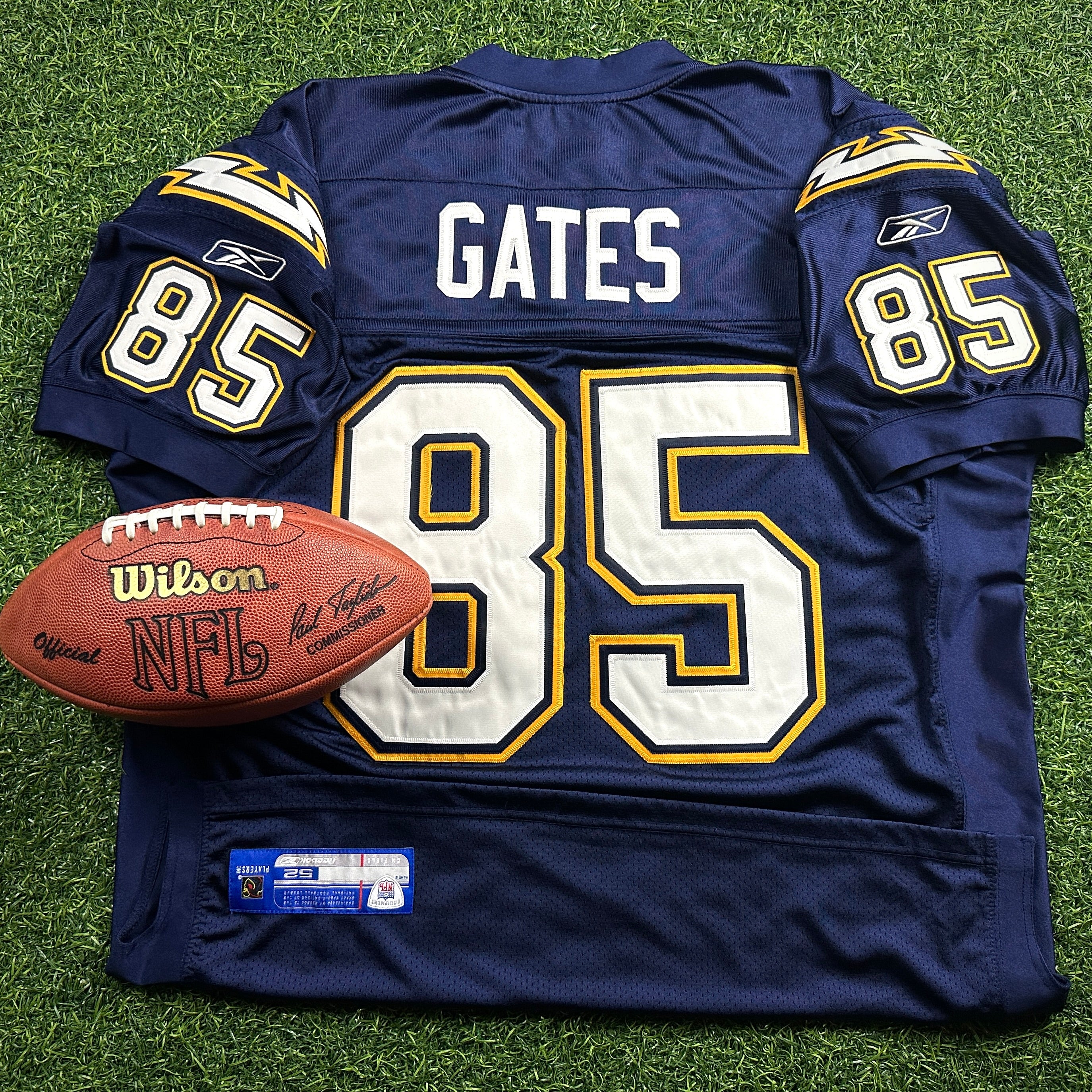 2006 Reebok NFL Authentic Jersey San Diego Chargers Jersey Antonio Gates Sz. 52 Throwback
