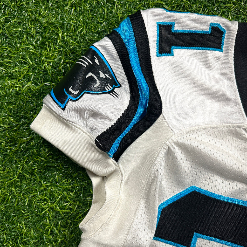 2011 Reebok NFL Game Used Worn Jersey Carolina Panthers Richard Marshall Sz. 48