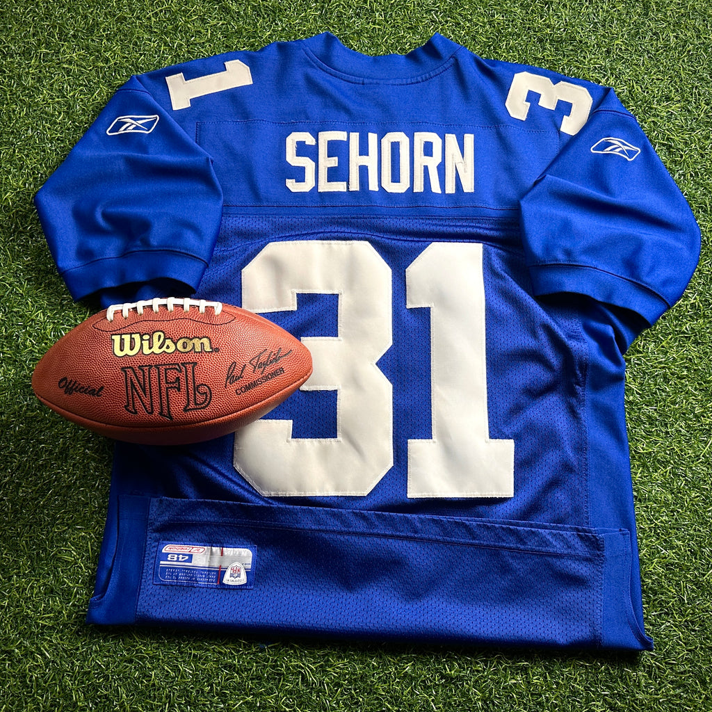 2002 Reebok NFL Authentic Jersey New York Giants Jason Sehorn Sz. 48 Vintage