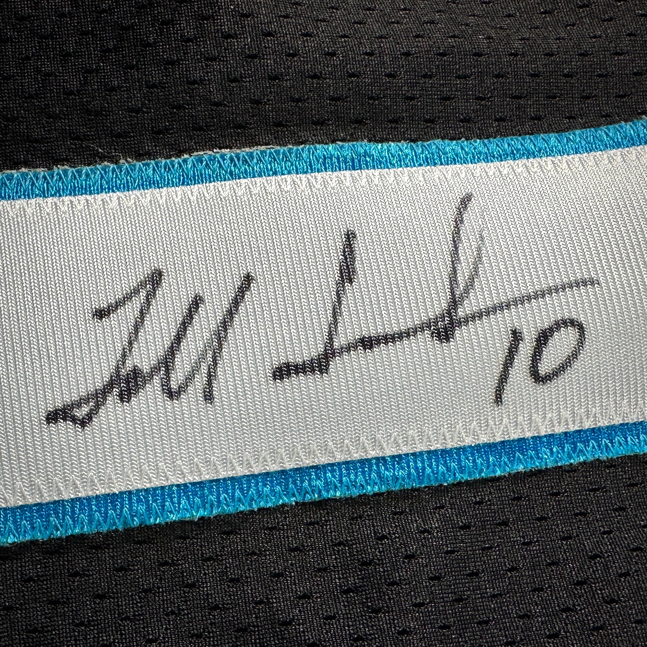 2004 Reebok NFL Team-Issued Game Jersey Carolina Panthers Todd Sauerbrun Sz. 46 Autograph PSA
