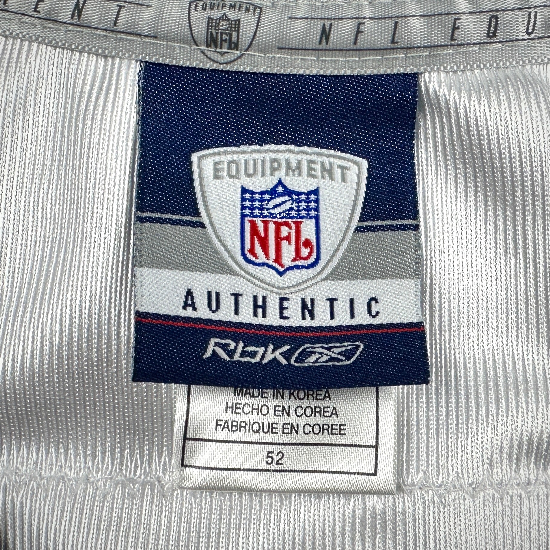 2007 Reebok NFL Authentic Jersey New England Patriots Tom Brady Sz. 52 Vintage MVP