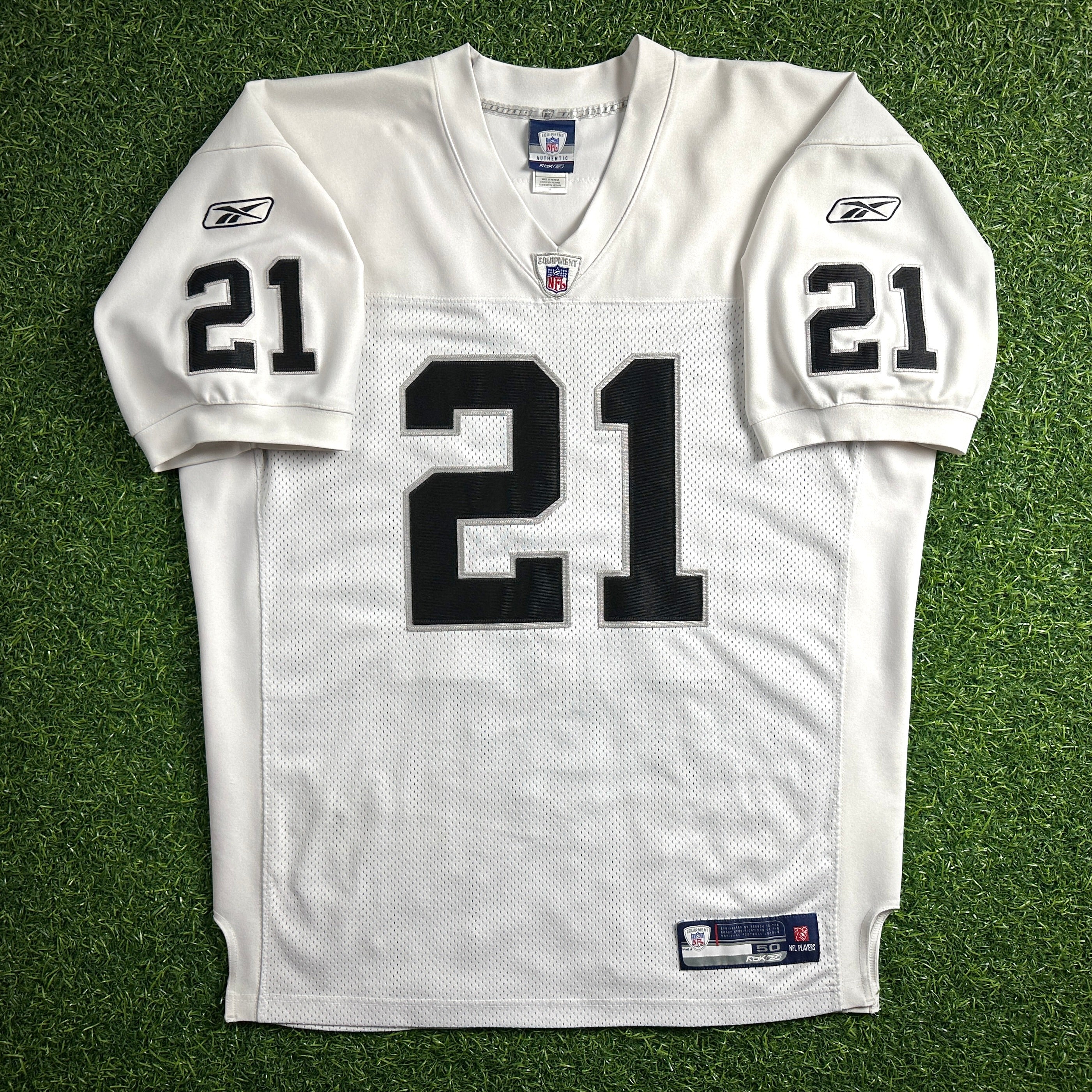 2007 Reebok NFL Authentic Jersey Oakland Raiders Nmandi Asomugha Sz. 50 Vintage