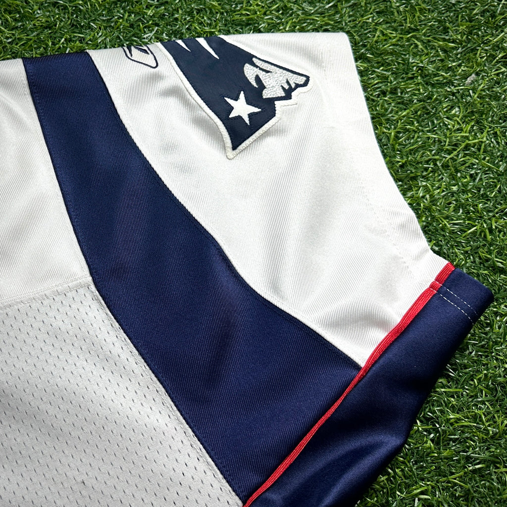 2007 Reebok NFL Authentic Jersey New England Patriots Randy Moss White Away Sz. 52