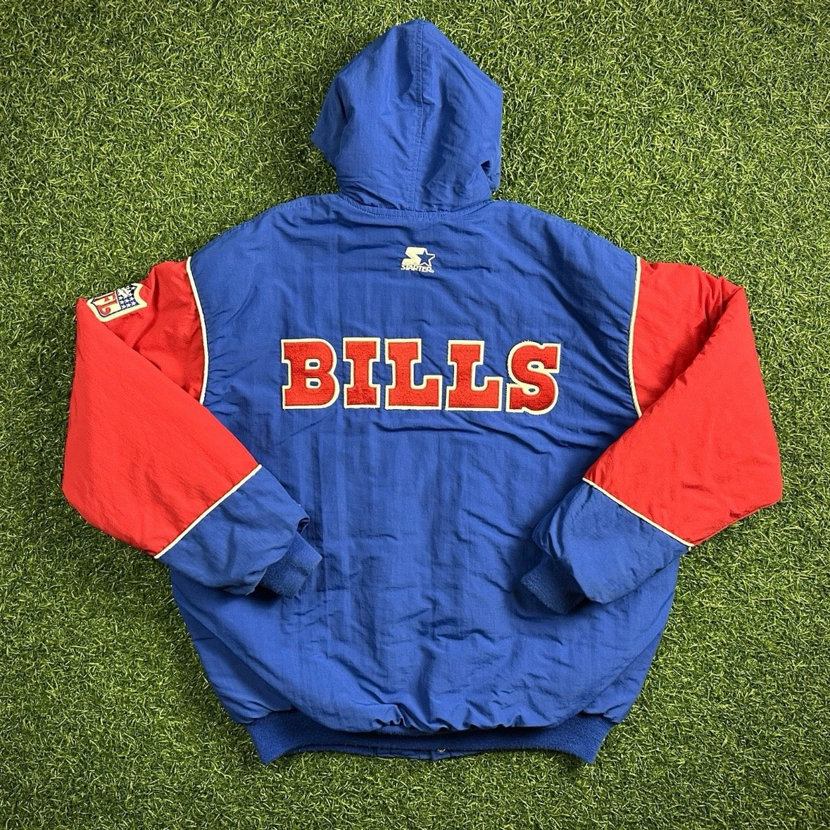 90’s Starter NFL Team Issued Sideline Jacket Buffalo Bills Sz. XL Vintage