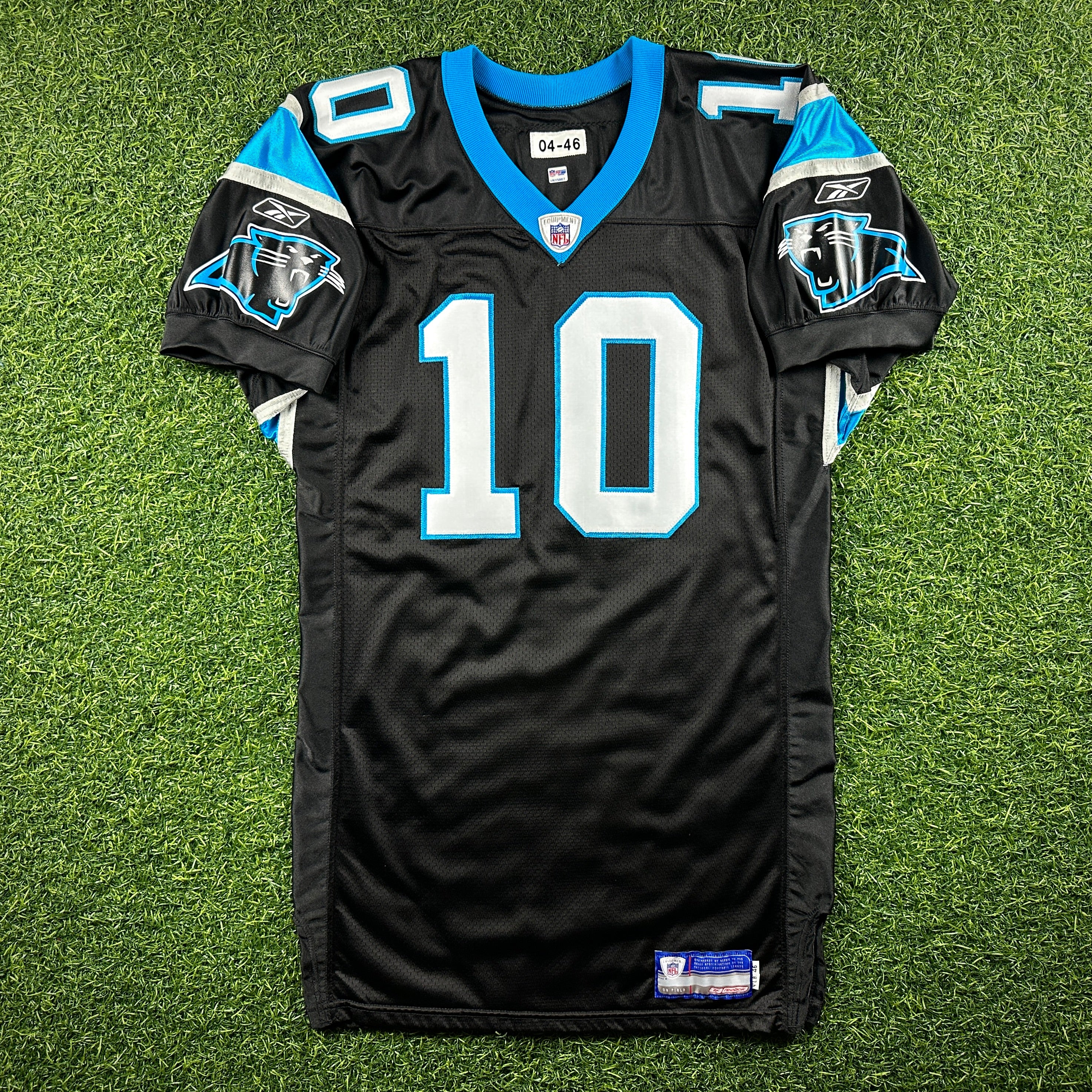2004 Reebok NFL Team-Issued Game Jersey Carolina Panthers Todd Sauerbrun Sz. 46 Autograph PSA