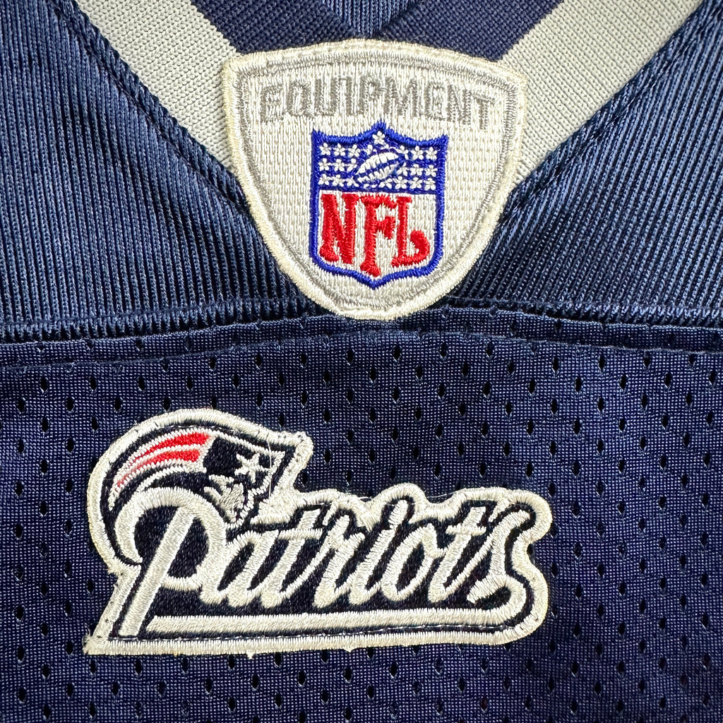 2007 Reebok NFL Authentic Jersey New England Patriots Randy Moss Blue Home Sz. 52