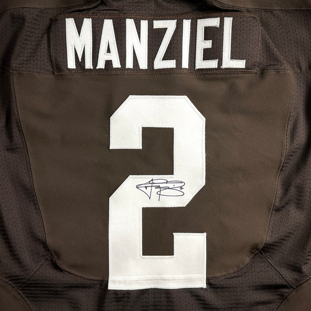 2014 Nike NFL Team Issued Jersey Cleveland Browns Johnny Manziel Autograph Rookie