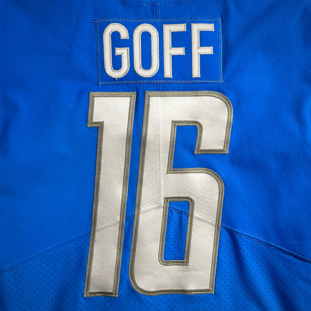 2021 Nike NFL Game-Issued Jersey Detroit Lions Jared Goff Sz. 42 SKILL COVID
