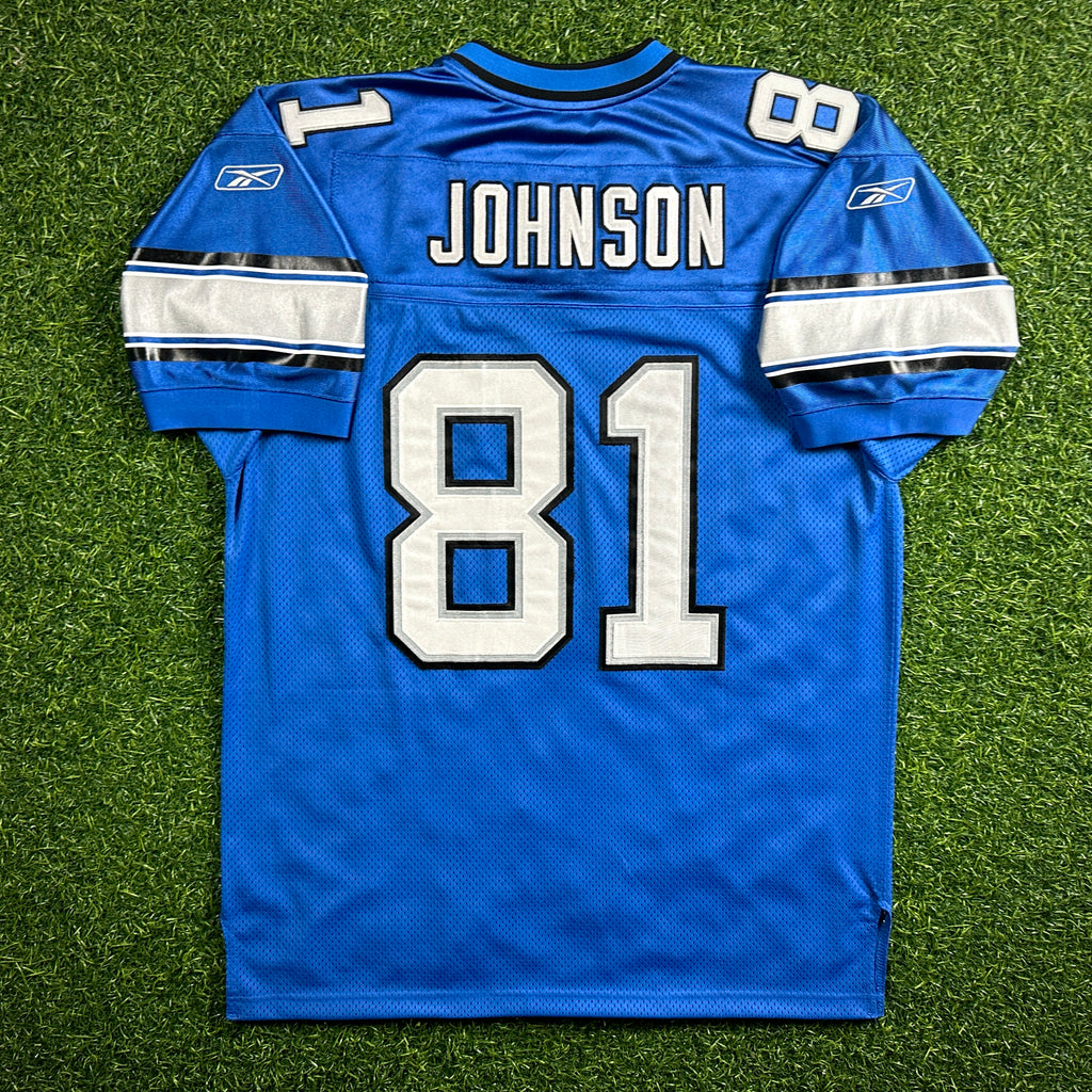 2007 Reebok NFL Authentic Jersey Detroit Lions Calvin Johnson Sz. 52 Rookie Throwback