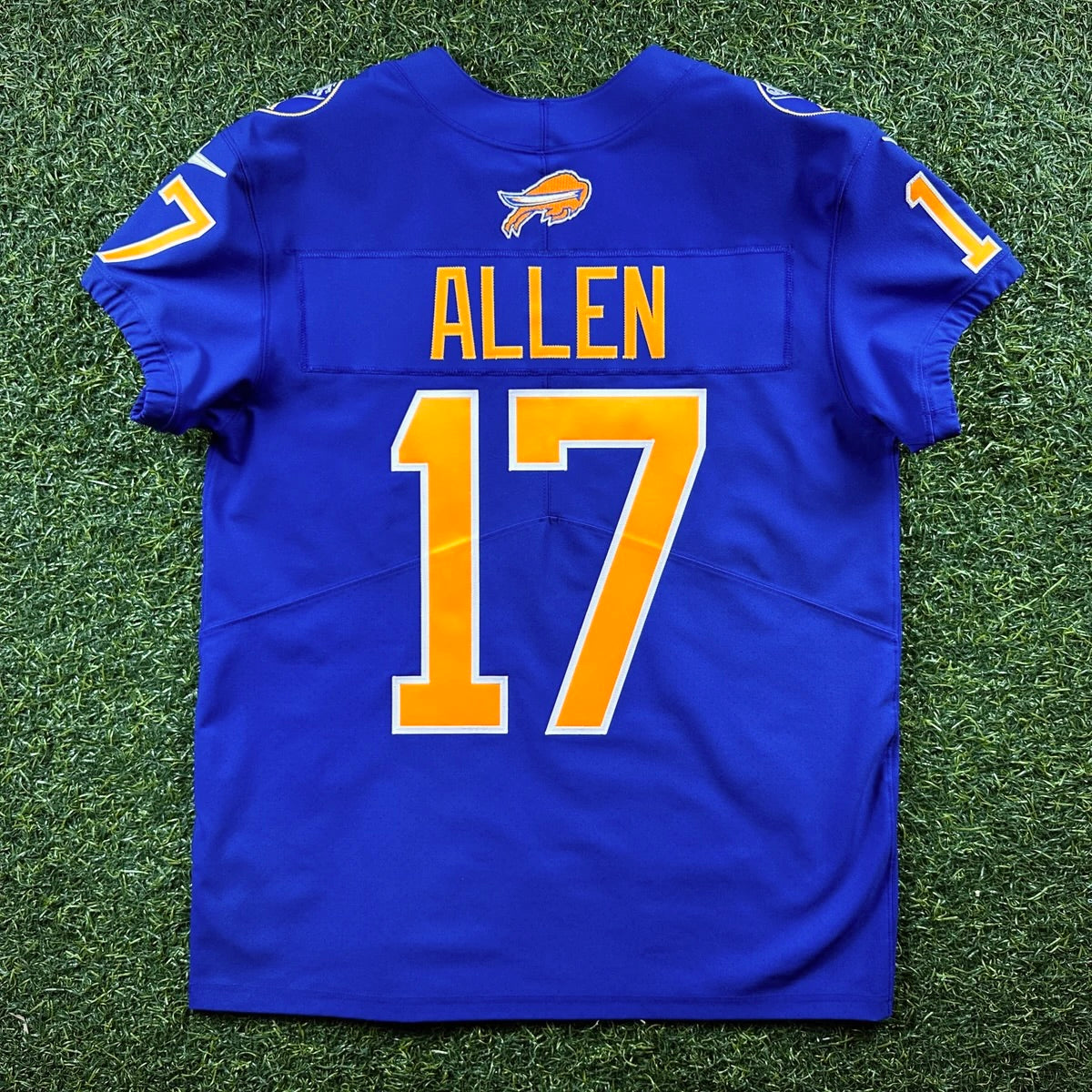 New! Nike NFL X NHL Vapor Elite Authentic Jersey Buffalo Bills Sabres Josh Allen Blue Sz. 44