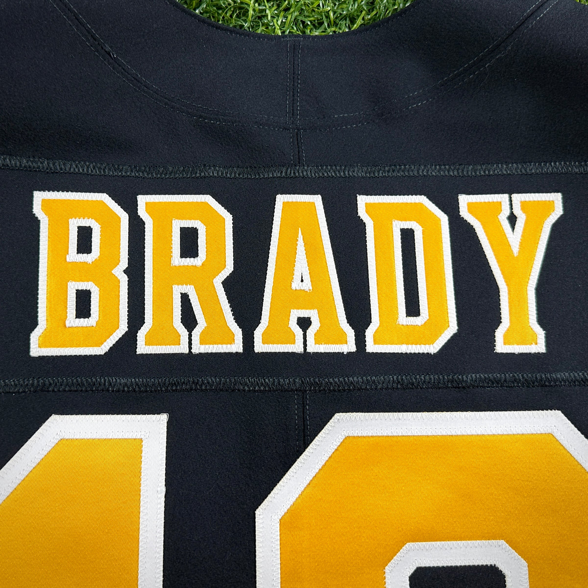 New! Nike NFL X NHL Vapor Elite Authentic Jersey Boston Bruins New England Patriots Tom Brady Sz. 44 Mashup