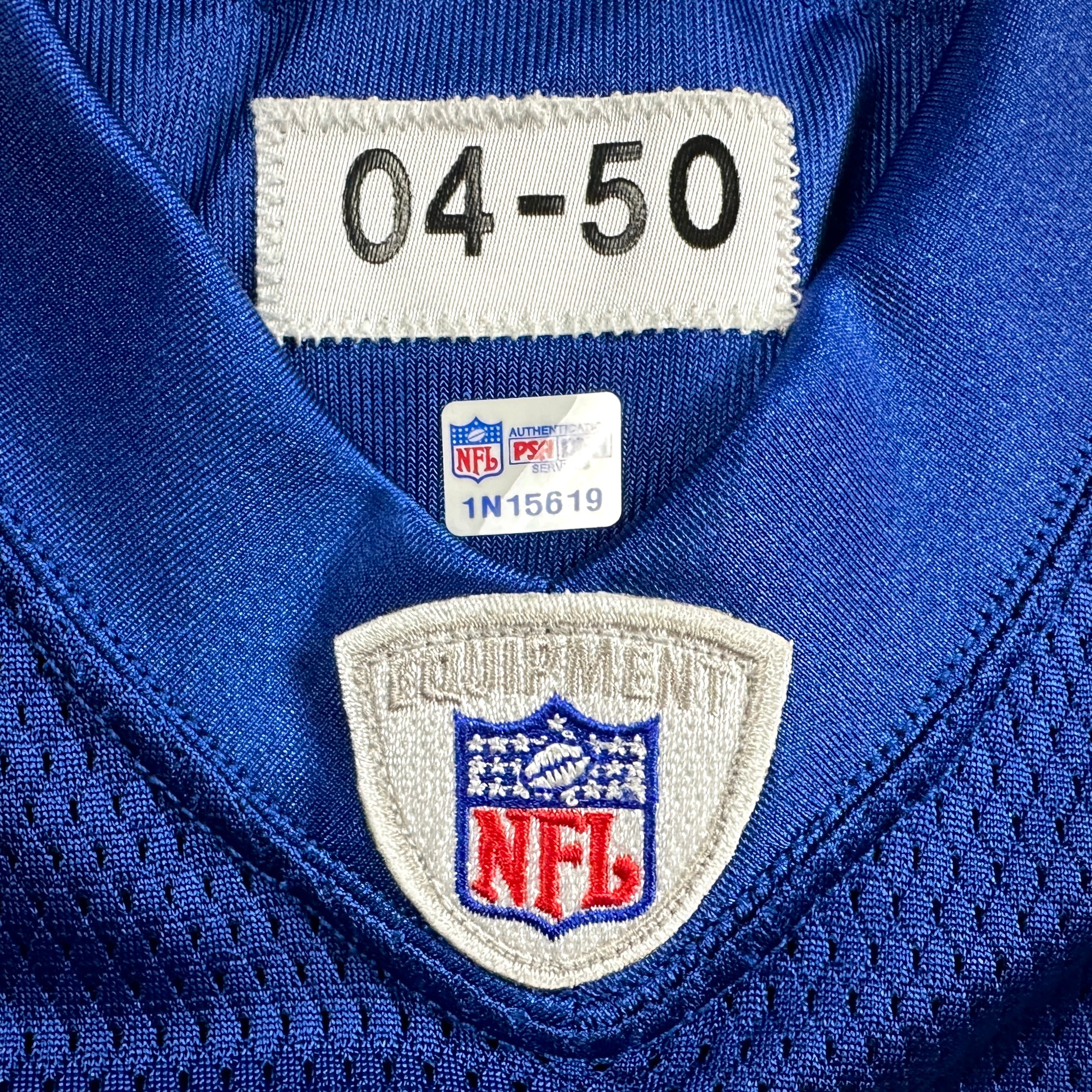 2004 Reebok NFL Team Issued Game Jersey Indianapolis Colts Dwight Freeney Sz. 50 Autograph PSA
