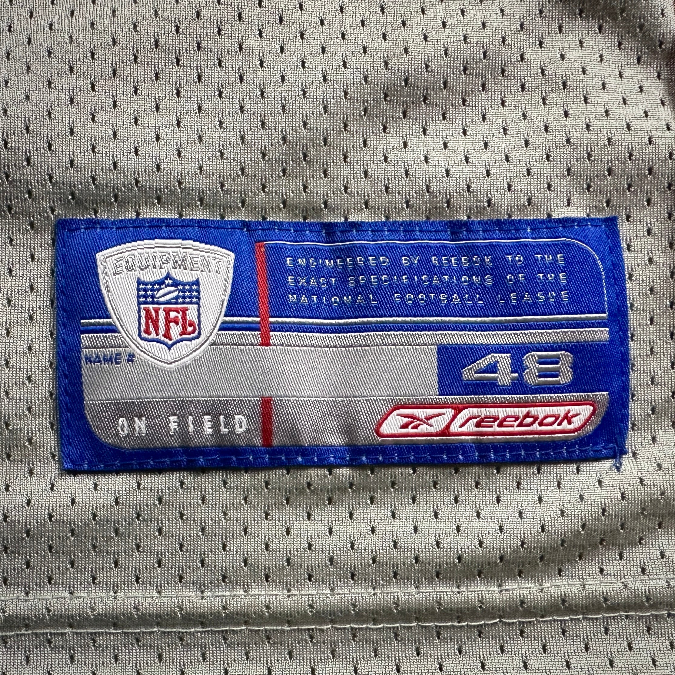 2003 Reebok NFL Authentic Jersey New England Patriots Tom Brady Sz. 48 Silver Alternate