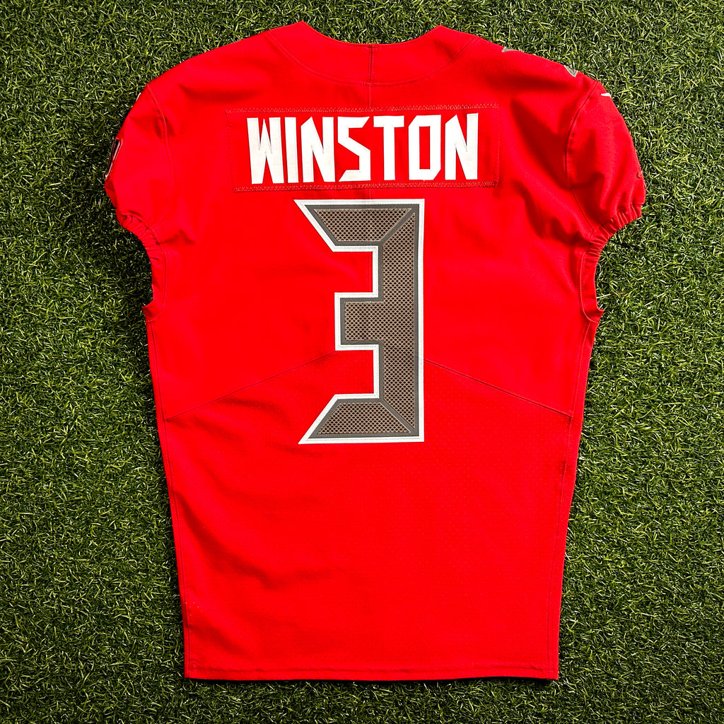 2017 Nike NFL Team-Issued Jersey Tampa Bay Buccaneers Jameis Winston Color Rush Sz. 44 L-BK