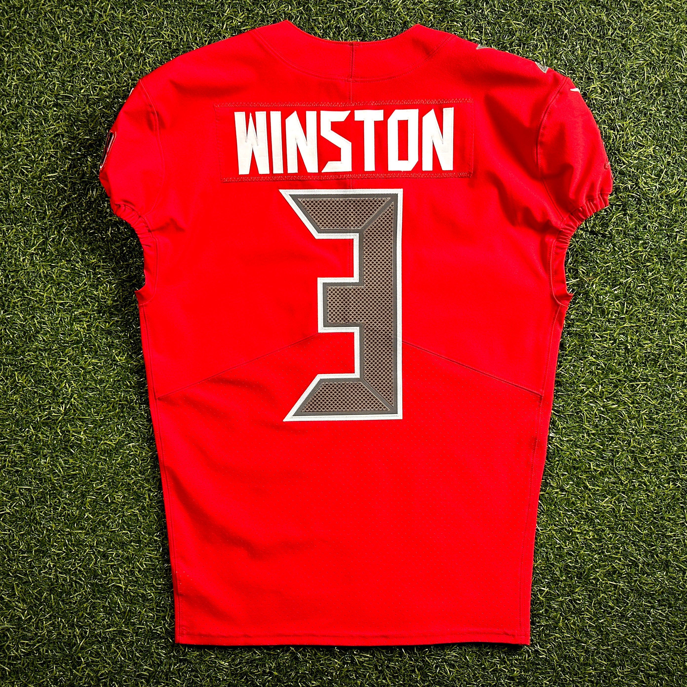 2017 Nike NFL Team-Issued Jersey Tampa Bay Buccaneers Jameis Winston Color Rush Sz. 44 L-BK