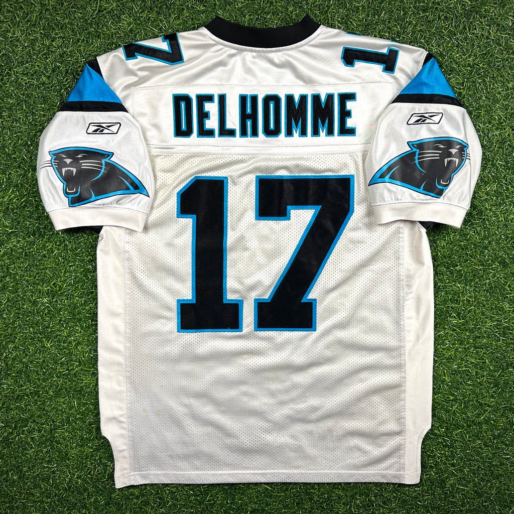 2003 Reebok NFL Authentic Jersey Carolina Panthers Jake Delhomme Sz. 48 Vintage