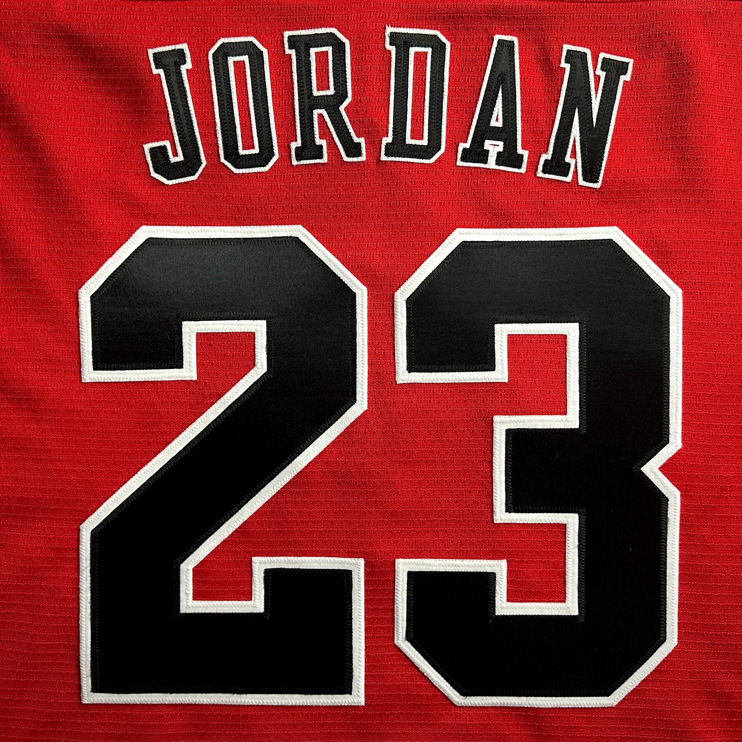 1998 Nike NHL X NBA Mashup Jersey Chicago Bulls Blackhawks Michael Jordan Red Sz. L