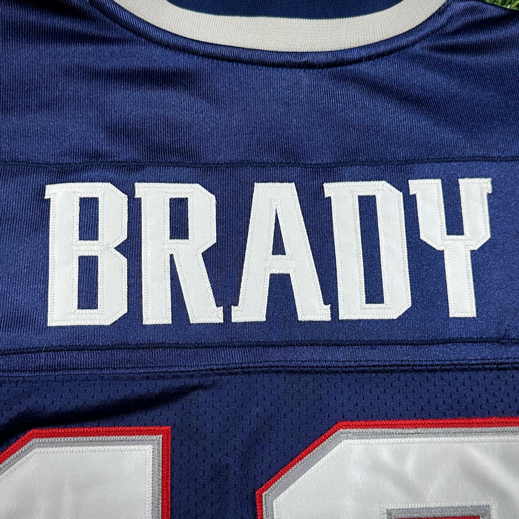 2003 Reebok NFL Authentic Jersey New England Patriots Tom Brady Sz. 52 Super Bowl XXXVIII