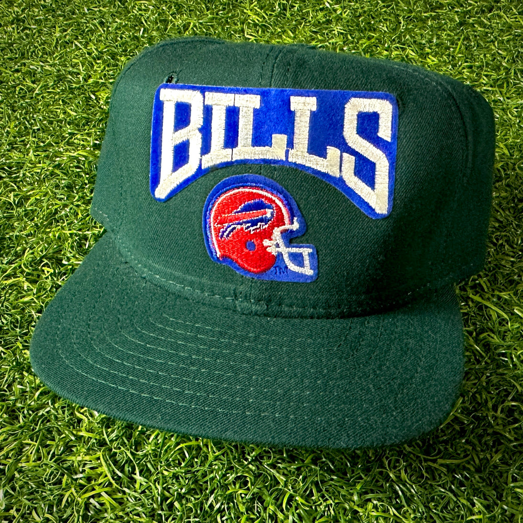 90’s New Era NFL Pro Model Snapback Hat Buffalo Bills Forest Green NEW!