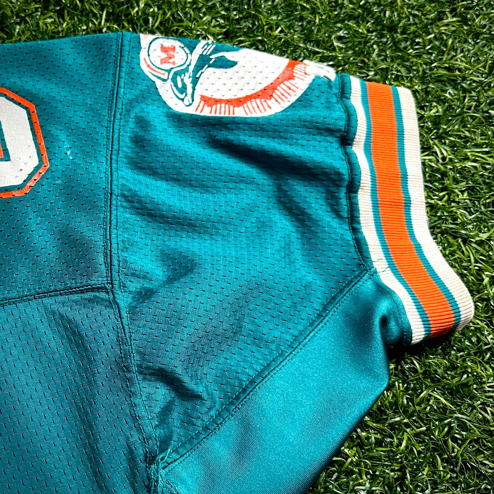 1991 Wilson NFL Game Used Worn Jersey Miami Dolphins Darren Handy Joe Robbie JR