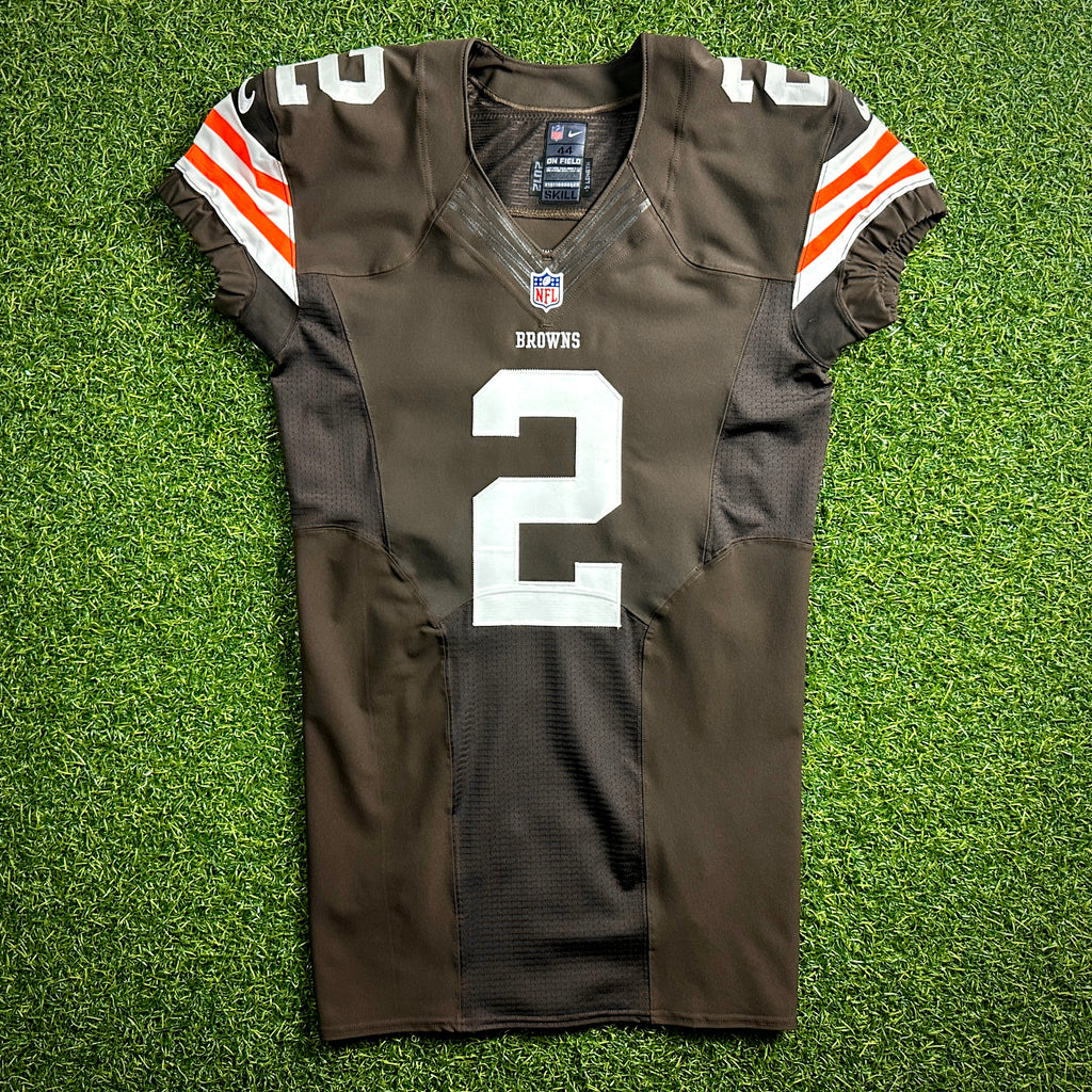 2014 Nike NFL Team Issued Jersey Cleveland Browns Johnny Manziel Autograph Rookie