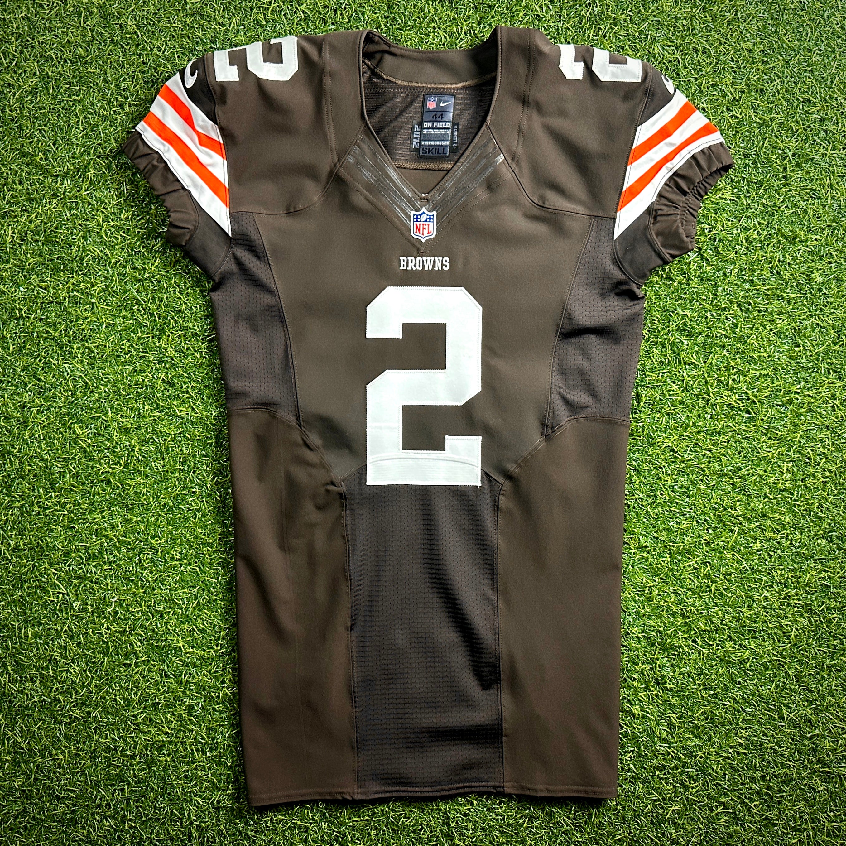 2014 Nike NFL Team Issued Jersey Cleveland Browns Johnny Manziel Autograph Rookie