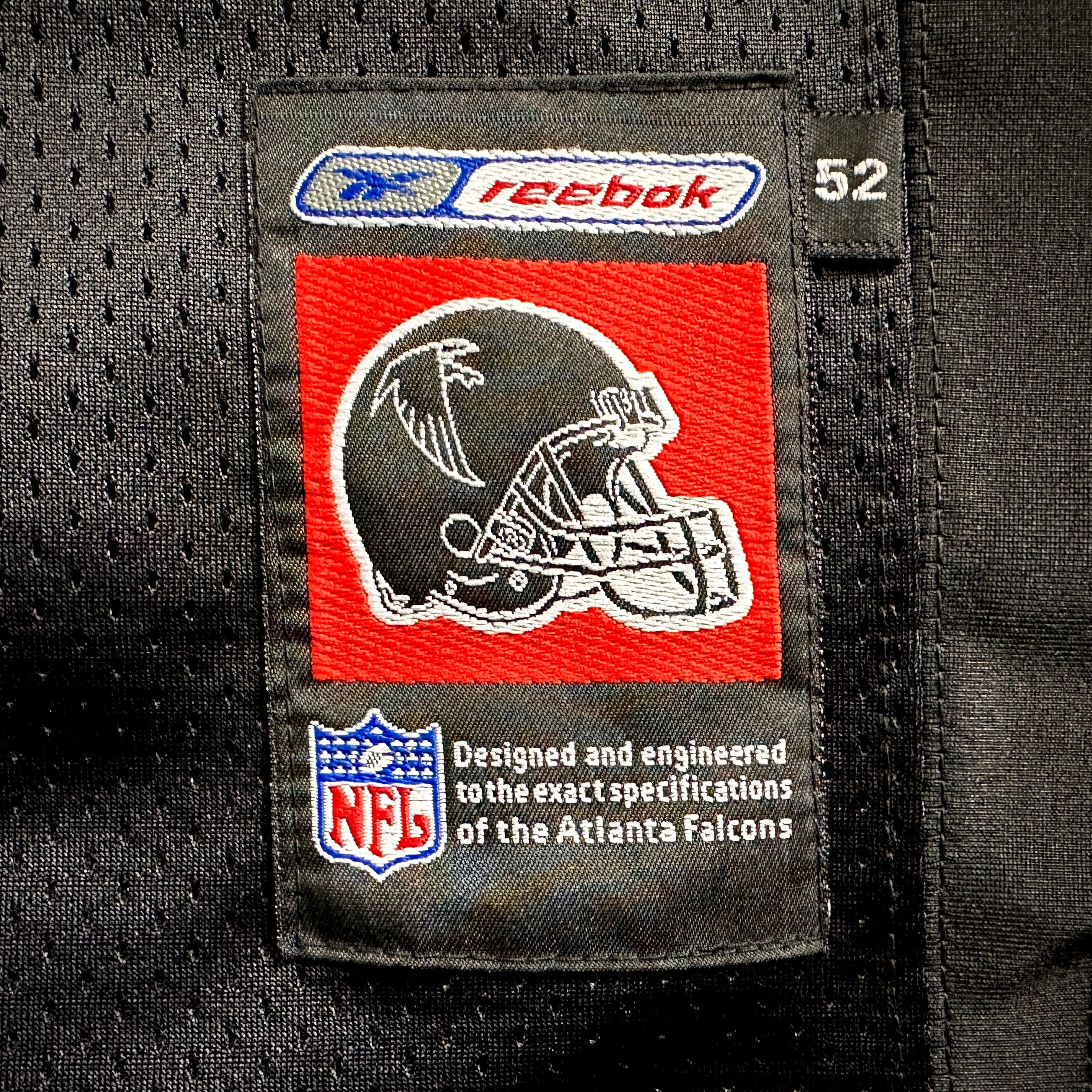 New! Reebok NFL Authentic Jersey Atlanta Falcons Deion Sanders Sz. 52 Helmet Tag