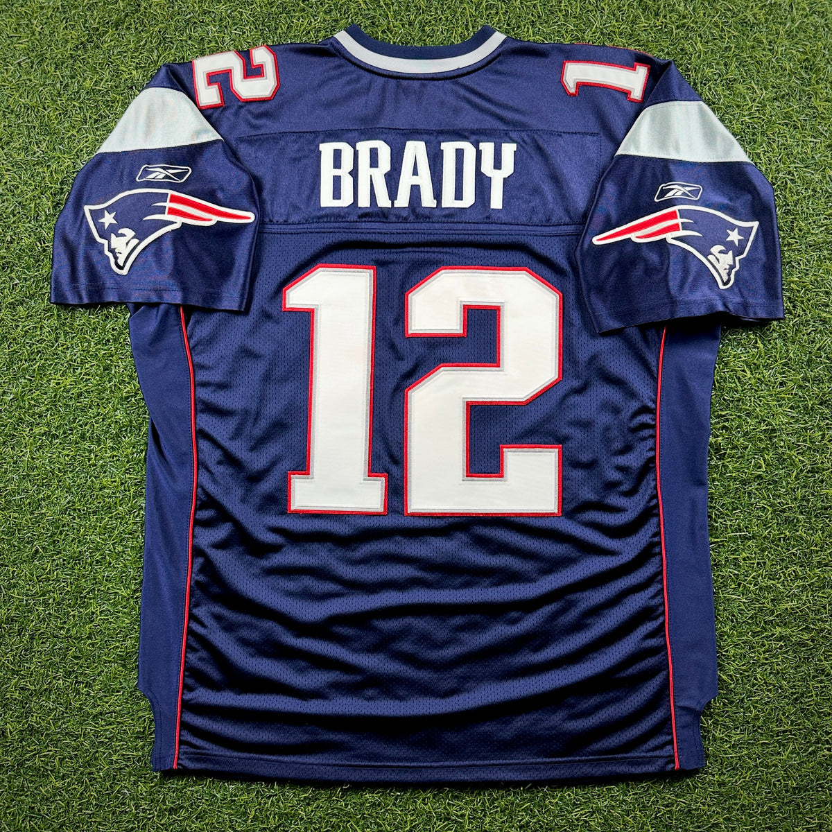 2004 Reebok NFL Authentic Jersey New England Patriots Tom Brady Sz 52 Super Bowl