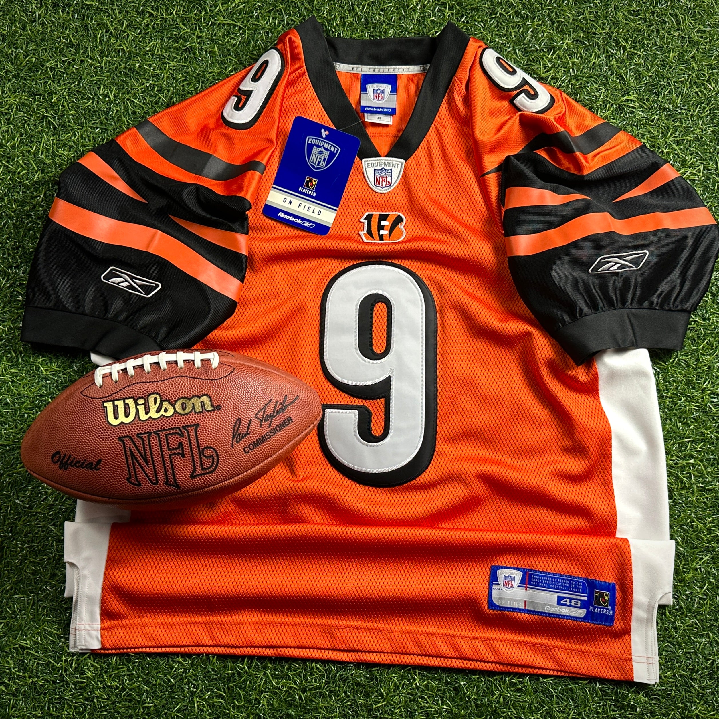 New! 2005 Reebok NFL Authentic Jersey Cincinnati Bengals Carson Palmer Sz. 48 Vintage