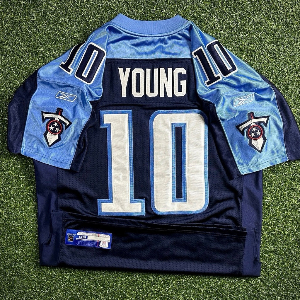 2006 Reebok NFL Authentic Rookie Jersey Tennessee Titans Vince Young Sz. 50 VTG