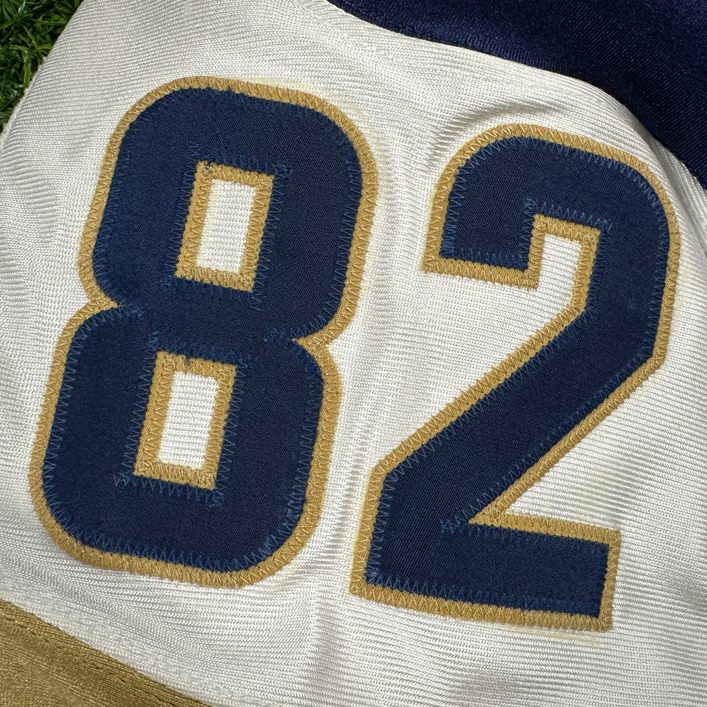 2003 Reebok NFL Game-Used Rookie Jersey St. Louis Rams Mike Furrey Sz. 44 Repairs