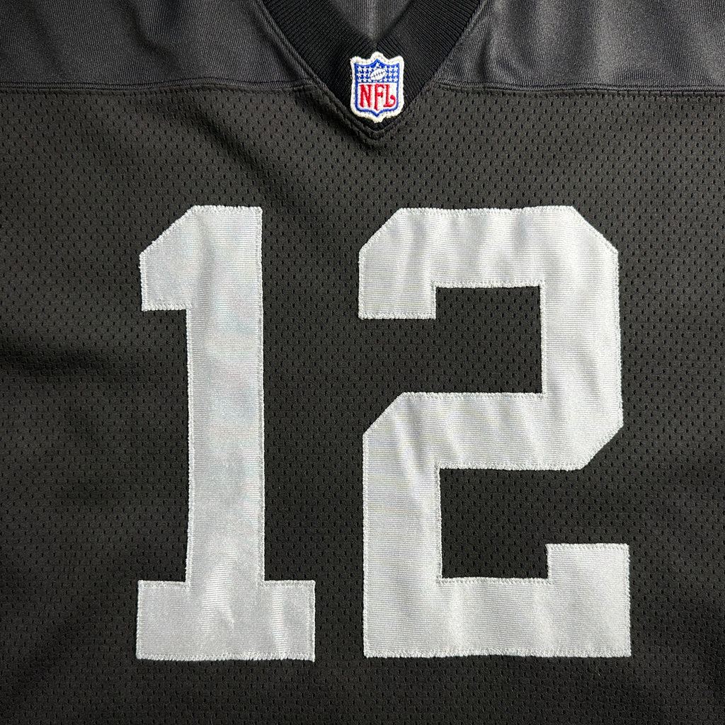 2001 Reebok NFL Authentic Jersey Oakland Raiders Rich Gannon Sz. 50 Vintage Helmet Tag