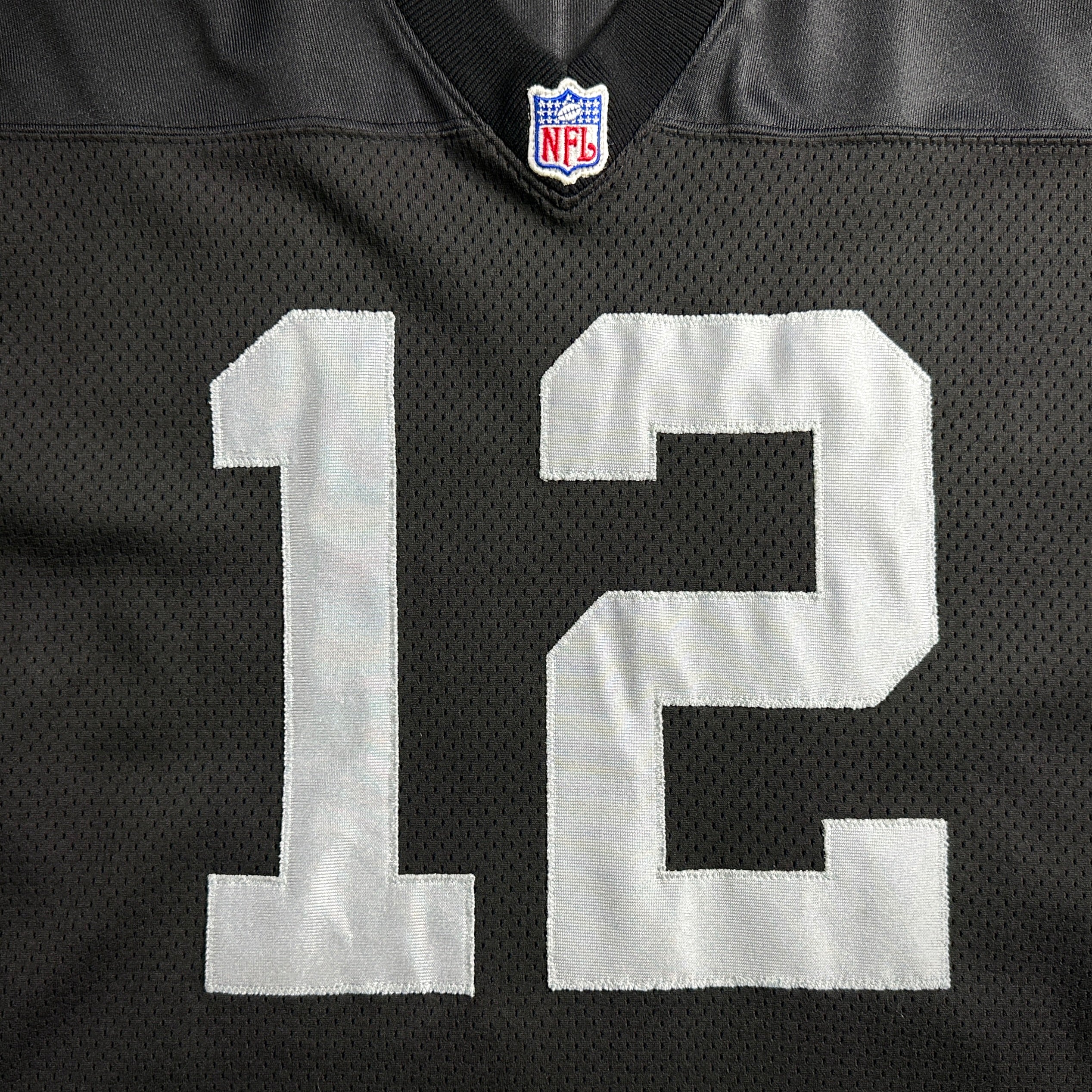 2001 Reebok NFL Authentic Jersey Oakland Raiders Rich Gannon Sz. 50 Vintage Helmet Tag