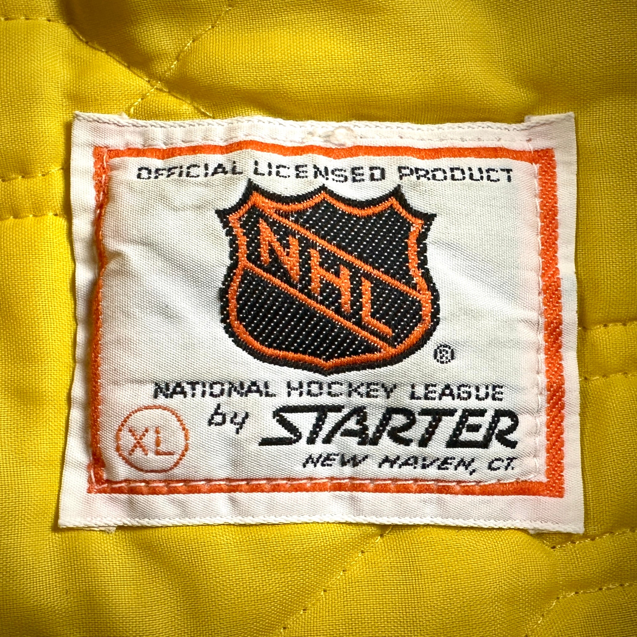 1990’s Starter NHL Vintage Satin Bomber Jacket Buffalo Sabres Sz. XL (L)