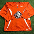 2005 Reebok NHL Team Issued Jersey Buffalo Sabres Practice Orange Sz. 56 Vintage