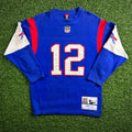 2003 Reebok Gridiron Classics NFL Throwback Jersey Sweater Buffalo Bills Jim Kelly Sz. L Vintage