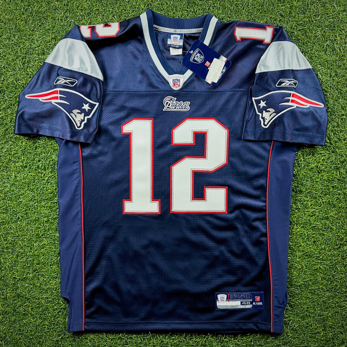 New! 2007 Reebok NFL Authentic Jersey New England Patriots Tom Brady Sz. 48 Vintage