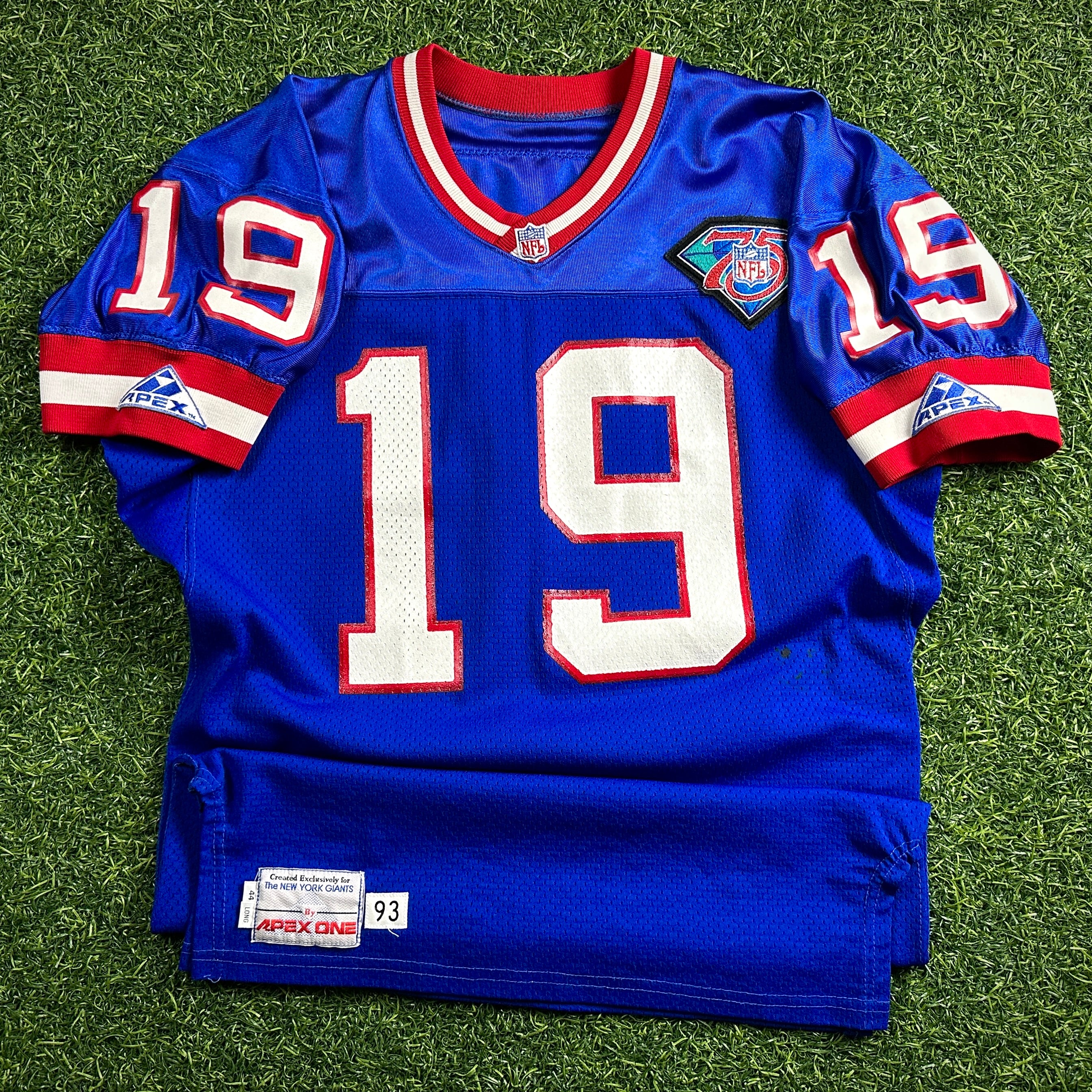 1994 Apex NFL Game Used Worn Jersey New York Giants Greg “Flea” Harrell Sz. 44