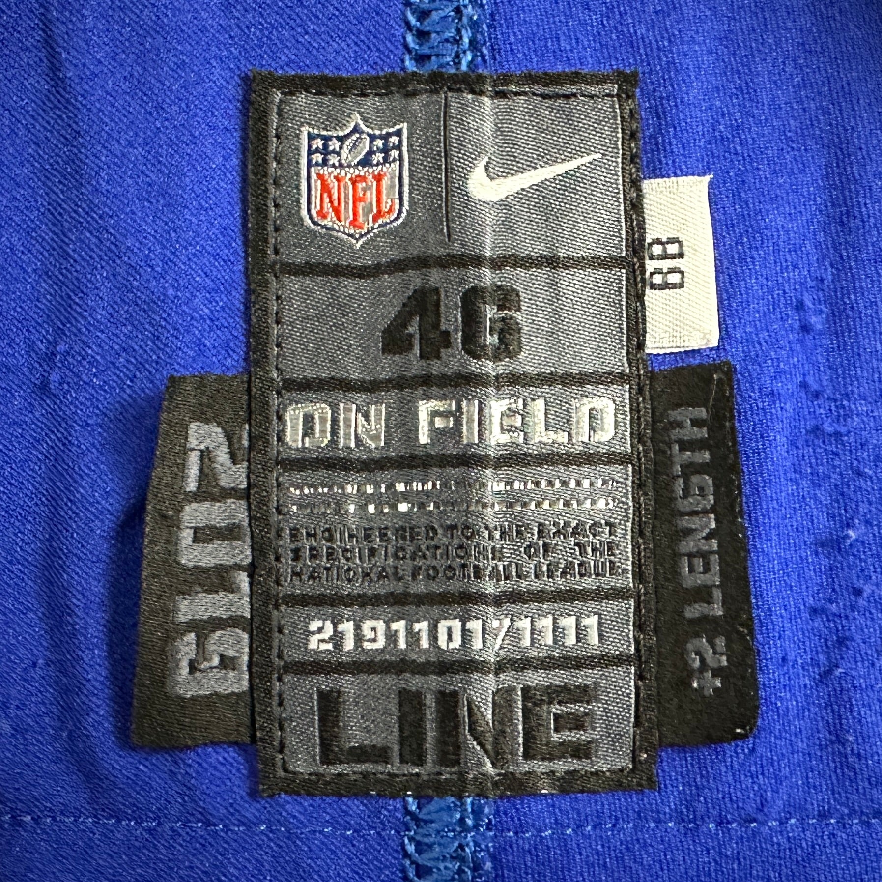 2022 Nike NFL Game-Used Jersey Buffalo Bills Rodger Saffold Sz. 46 Team COA