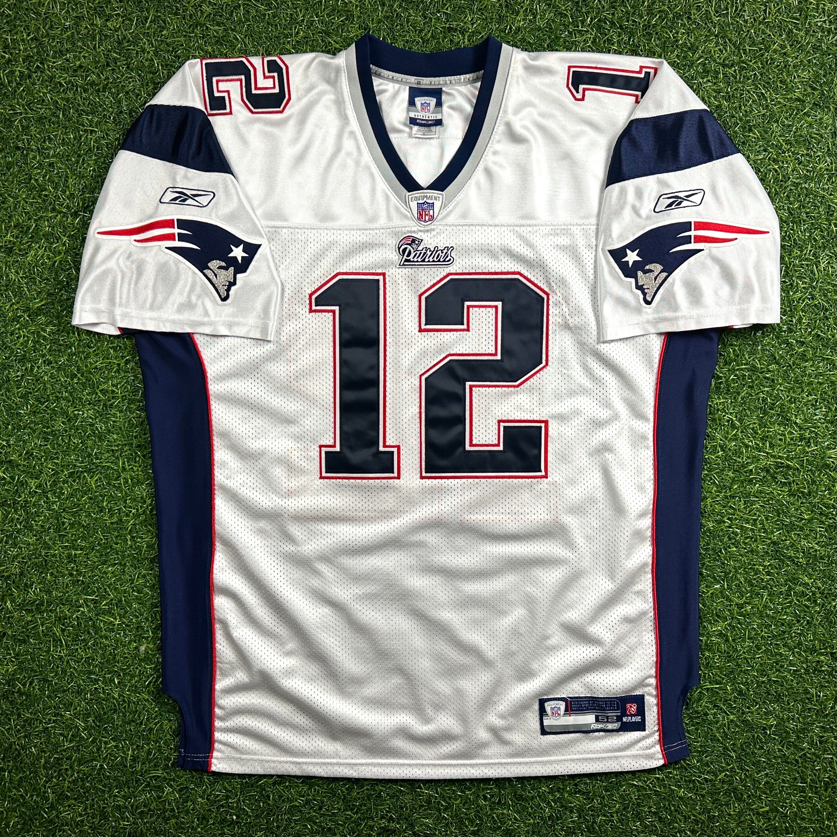 2007 Reebok NFL Authentic Jersey New England Patriots Tom Brady Sz. 52 Vintage MVP