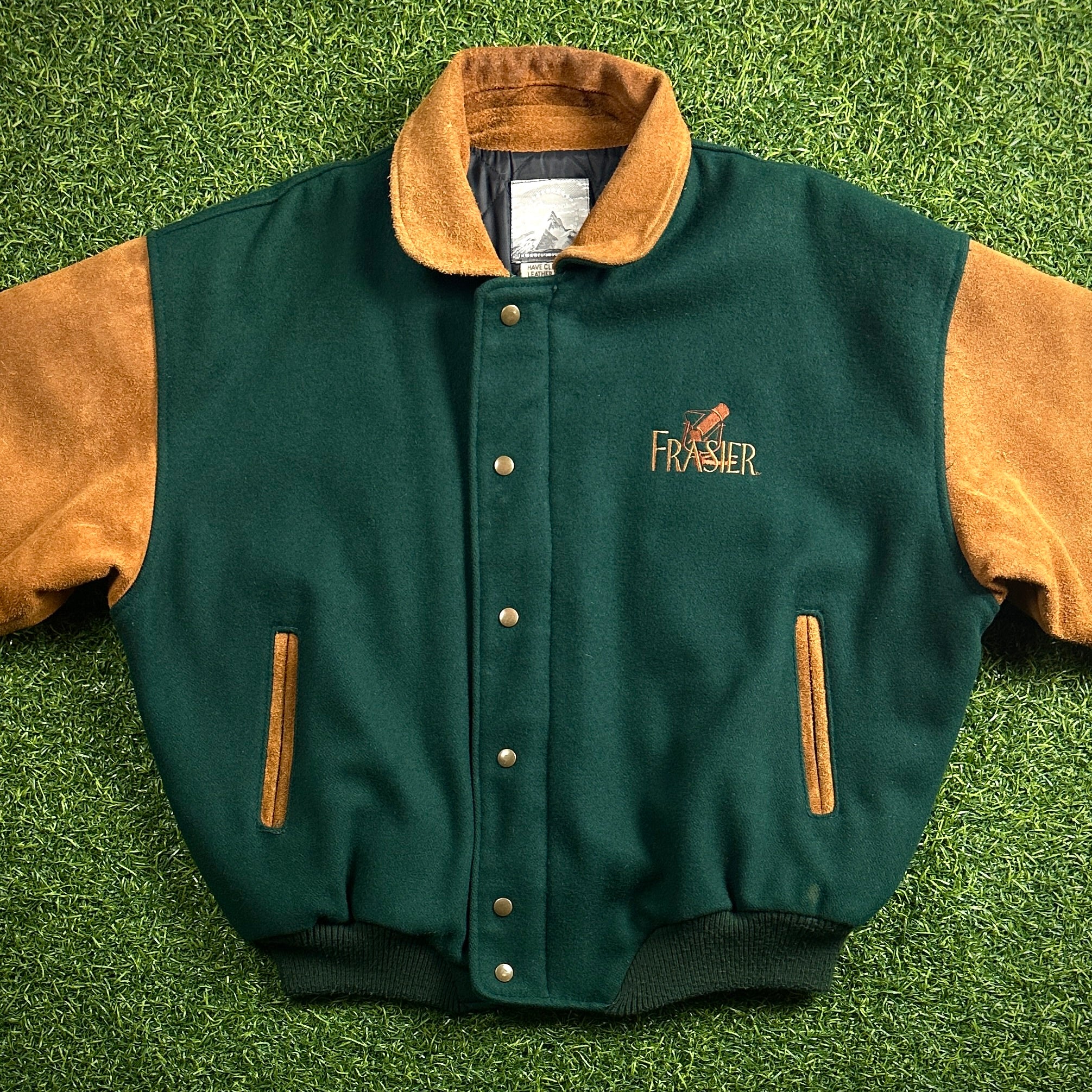 Paramount Pictures NBC Frasier Cast & Crew Jacket Sz. L 90’s Vintage Leather