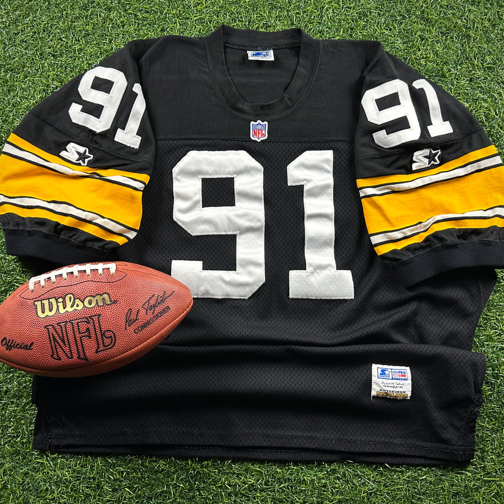 1995 Starter NFL Authentic Jersey Pittsburgh Steelers Kevin Greene Sz 54 Vintage