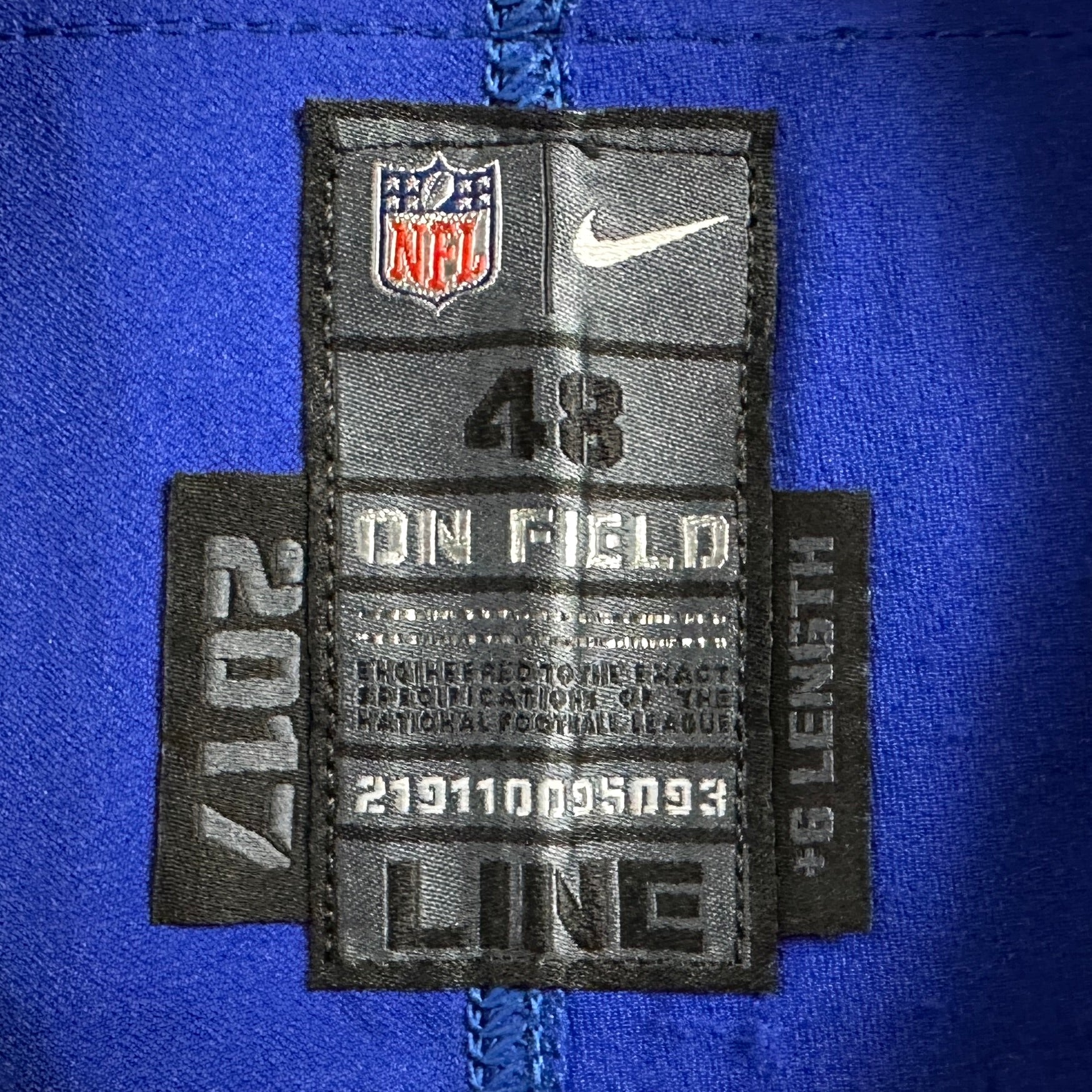 2018 Nike NFL Game-Used Jersey Buffalo Bills Tyrunn Walker Sz. 48 Team COA