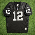 2001 Reebok NFL Authentic Jersey Oakland Raiders Rich Gannon Sz. 50 Vintage Helmet Tag