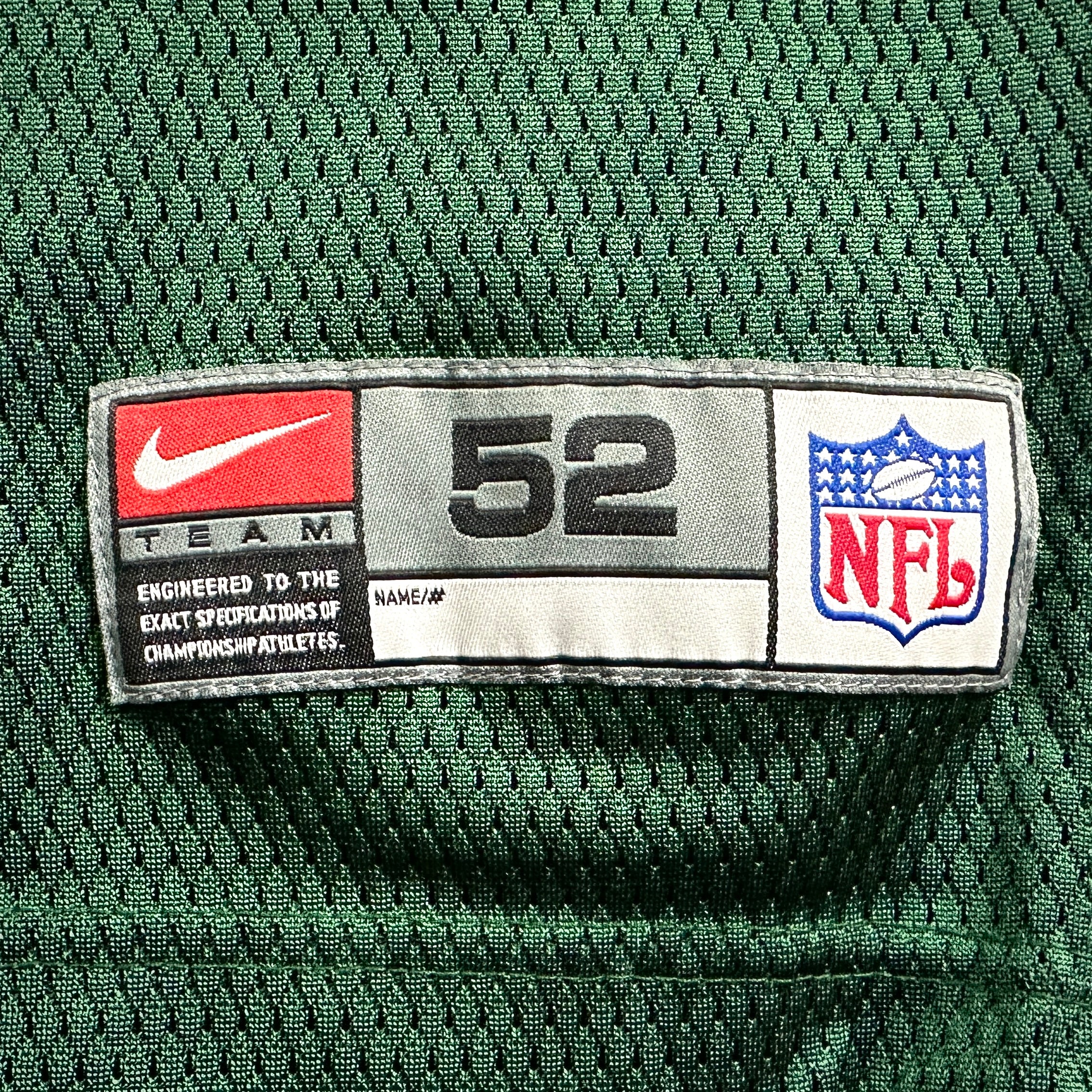 New! 2000 Nike NFL Authentic Jersey New York Jets Jumbo Elliott Sz. 52 NWT
