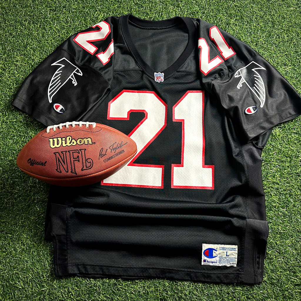 1992 Champion NFL Authentic Jersey Atlanta Falcons Deion Sanders Sz. L Vintage