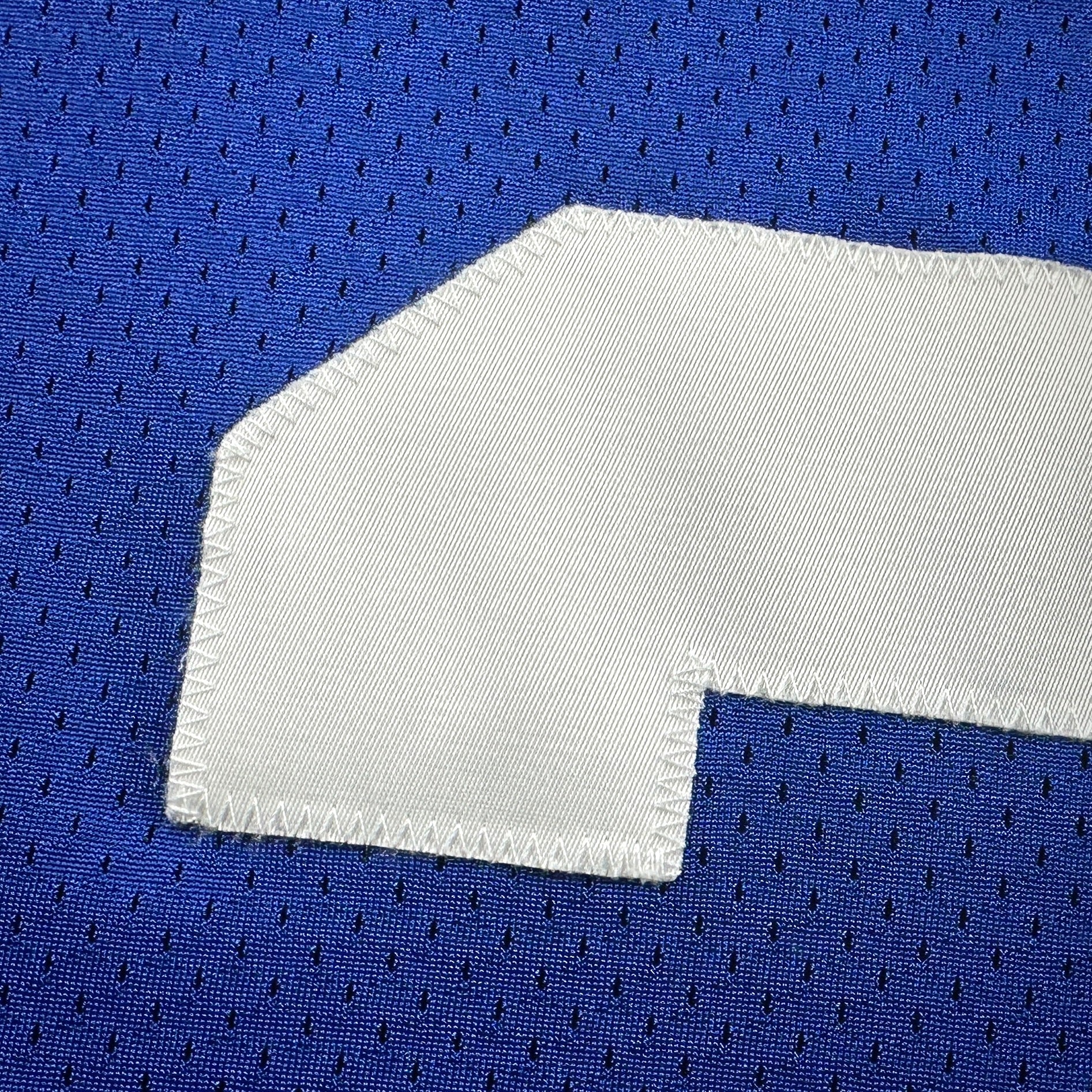 2001 Reebok NFL Authentic Jersey New York Giants Jason Sehorn Sz. 48 Helmet Tag