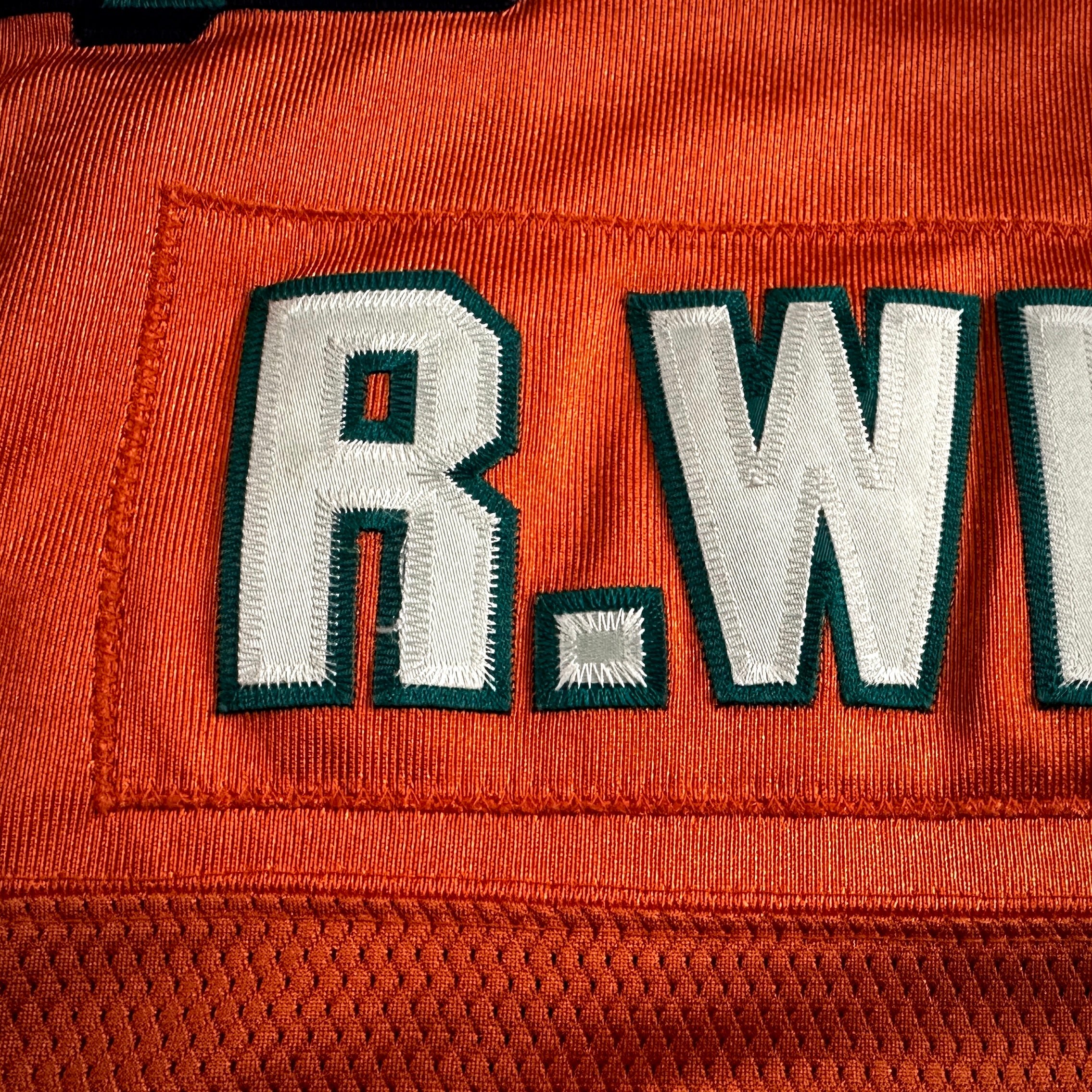 2005 Reebok NFL Authentic Jersey Miami Dolphins Ricky Williams Sz 48 Orange Alt